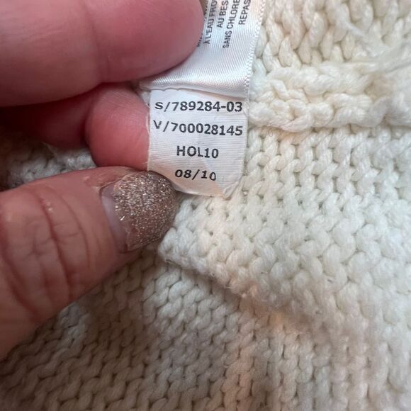 Old Navy Sweater Womens Medium Wrap Ponch Long Sleeve Cottagecore High Neck Cape - Picture 13 of 13